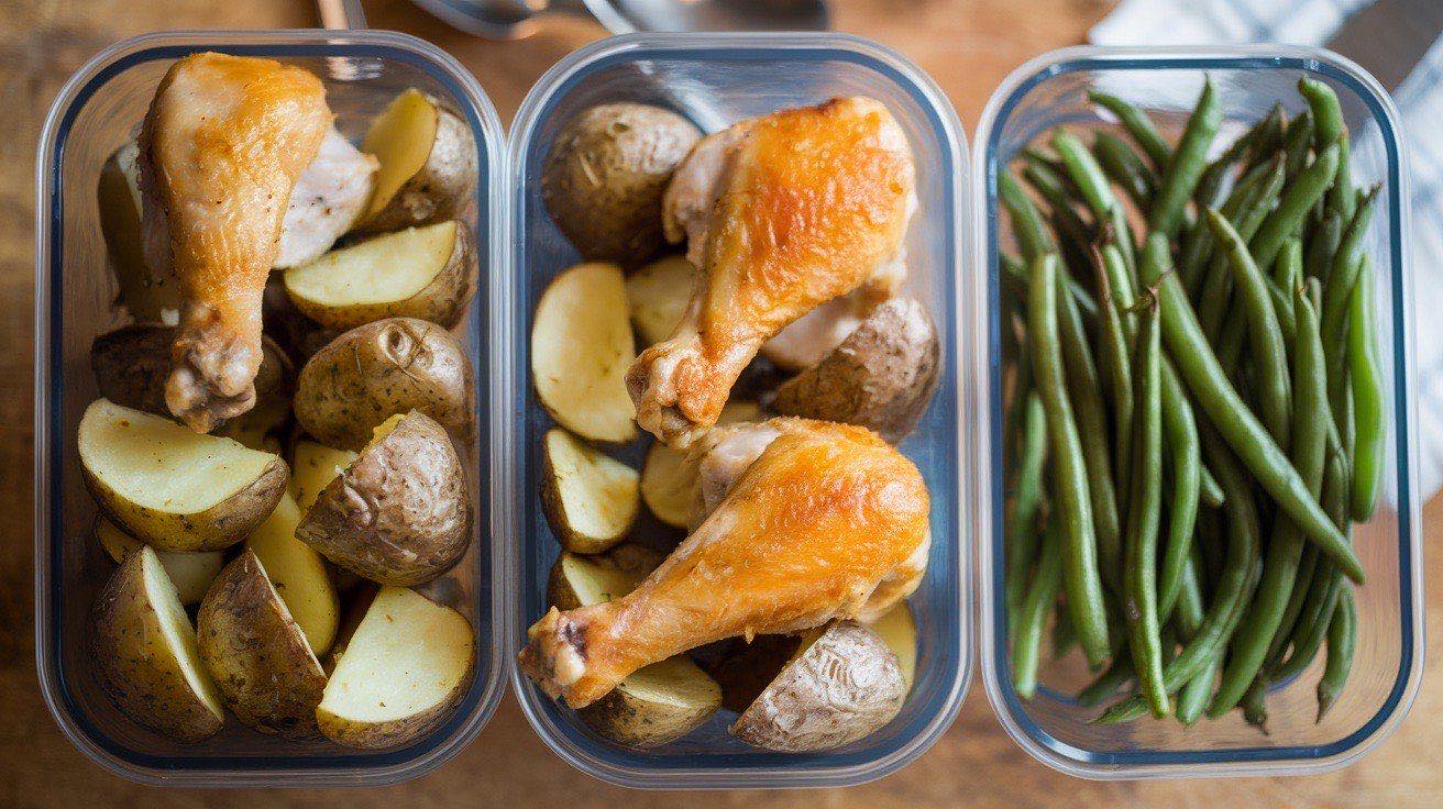 Baked Chicken Drumsticks with Rice
